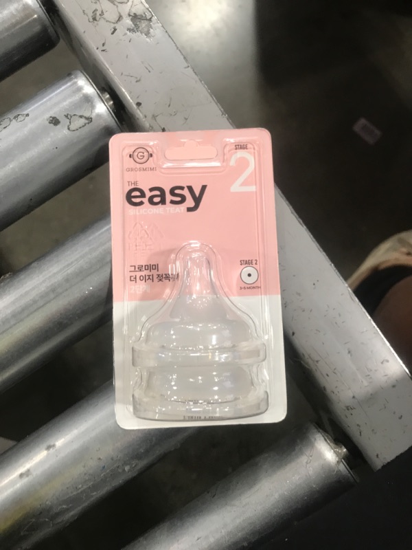 Photo 1 of Grosmimi The Easy Baby Bottle Nipple, 2 Counts (Stage3_5~8m)