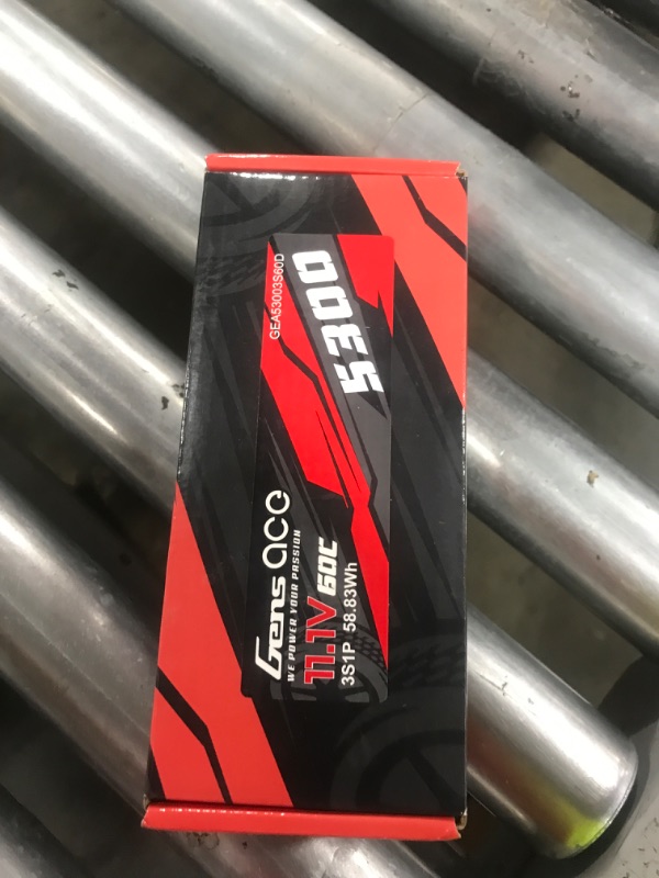 Photo 1 of Gens ace 3S Lipo Battery 11.1V 60C 5300mAh Lipo Battery HardCase with Deans Plug for RC Car