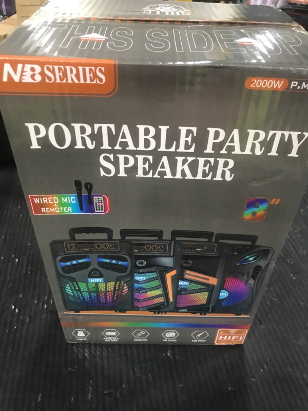 Photo 1 of E I F E R Cool Skull Bluetooth Speakers, Portable Wireless Speaker, Compatible with Smartphones and Tablets, Suit for Home Garden Party