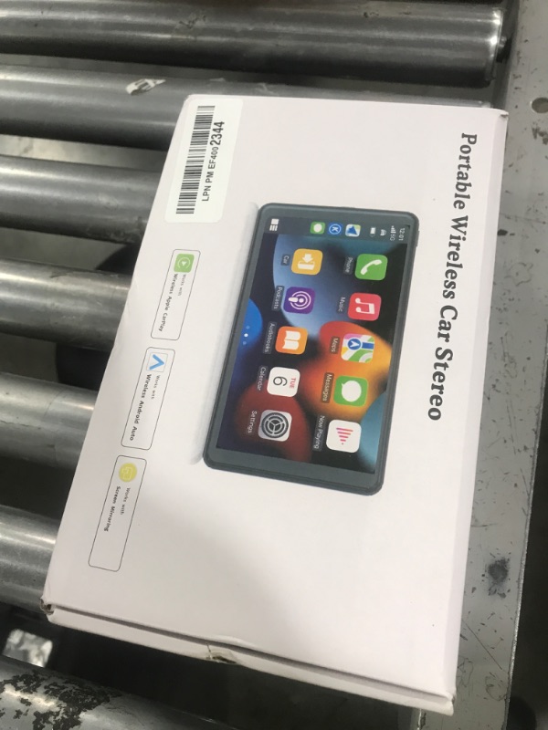 Photo 1 of Portable Wireless with Apple CarPlay and Android Auto Screen for Car, 7" HD Touch Screen Car Stereo with Mirror Link, Bluetooth 5.2, Backup Camera, AUX,FM Transmitter for All Vehicle
