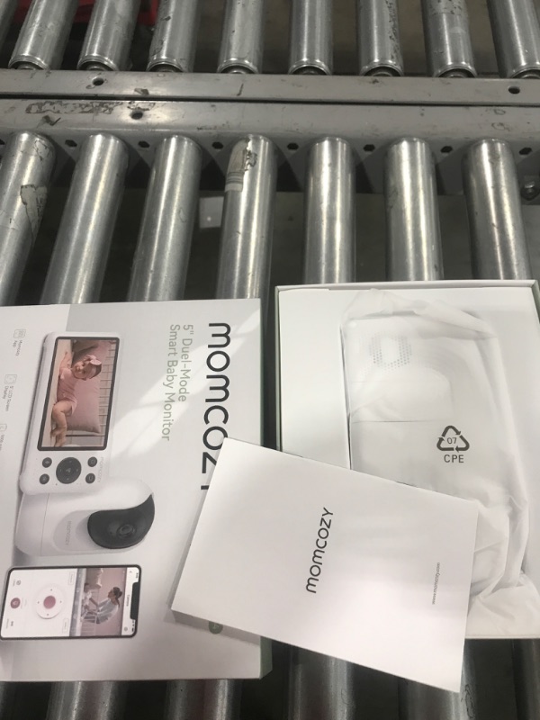 Photo 1 of Momcozy Smart WiFi Baby Monitor with Camera and Audio, 5" 1080P Screen with Wall Mount, Motion & Cry Detection, Safe Fence, Clear Night Vision, 5000mAh Battery, 2-Way Talk, Photo & Video Recording