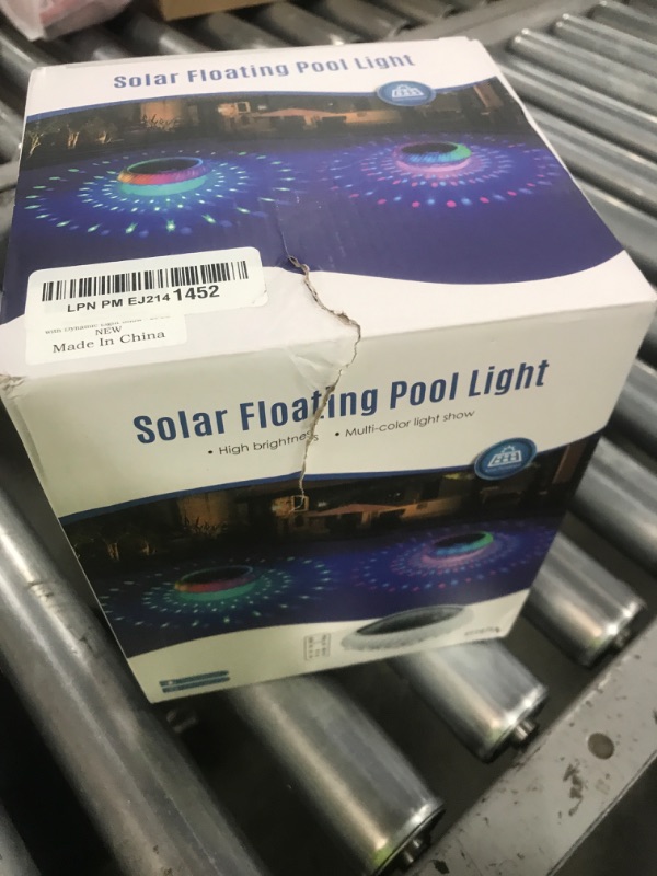 Photo 1 of Goallim Floating Pool Lights Solar Powered, 7.6 Inch RGB Upper & Lower Color Changing Solar Pool Lights that Float with Dynamic Lighting Effects, IP68 Waterproof Swimming Pool Light for Party Decor(2)