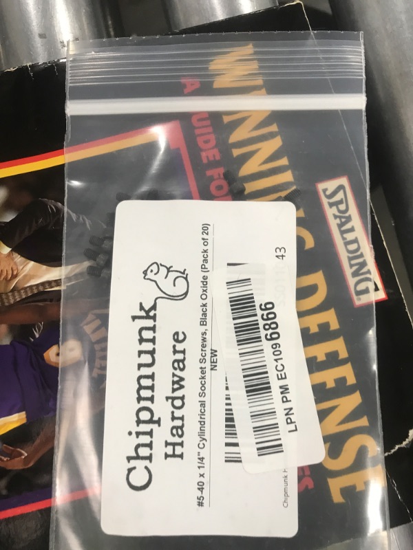 Photo 1 of #5-40 x 1/4"" Cylindrical Socket Head Cap Screws (Pack of 20), Alloy Steel, Black Oxide, Allen Socket Drive, Hex Bolt Fasteners, Full Thread, Coarse Machine Threaded - by Chipmunk Hardware, SS011043