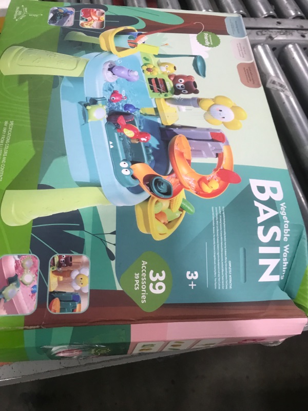 Photo 1 of MOISTAR Water Table for Toddlers 1-3 with Electric Water Pump, Water and Sand Table for Kids Ages 4-8, Play Sink with Running Water, Outdoor Toys for Boys and Girls