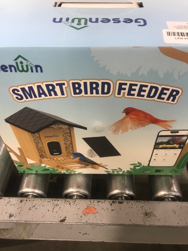 Photo 1 of AI Smart Bird Feeder with Camera Solar Powered-11,000+ Species Recognition, Wireless Wild Birds Feeder for Outdoors, Bamboo Eco-Design Birdhouse Gift for Birdwatchers,5MP Live Video & Arrival Alerts