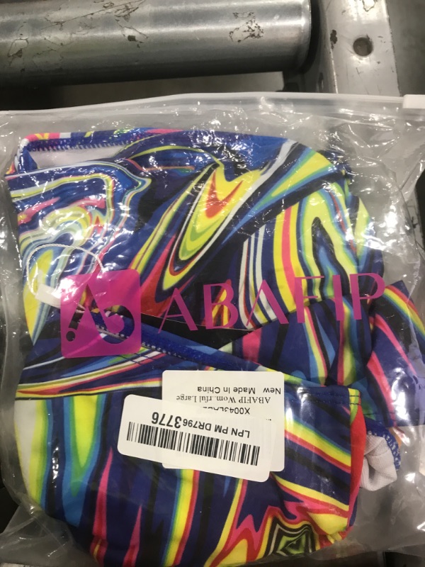 Photo 1 of ABAFIP Women's Rave Outfits 2 Piece Crop Top Mini Skirt Floral Print Vintgage Swimsuits Club Going Out Party Music Festival Dancewear Colorful Large