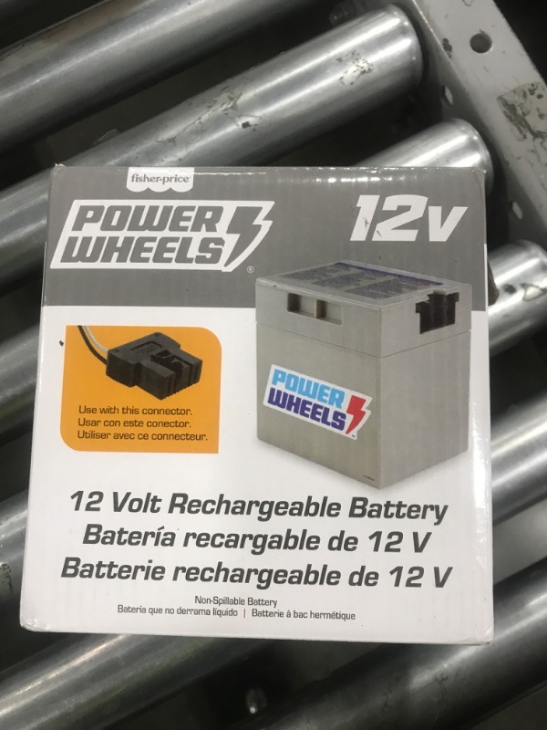 Photo 1 of Power Wheels Ride-On Toy Replacement Battery 12-Volt 12-Ah Rechargeable for Preschool Vehicles