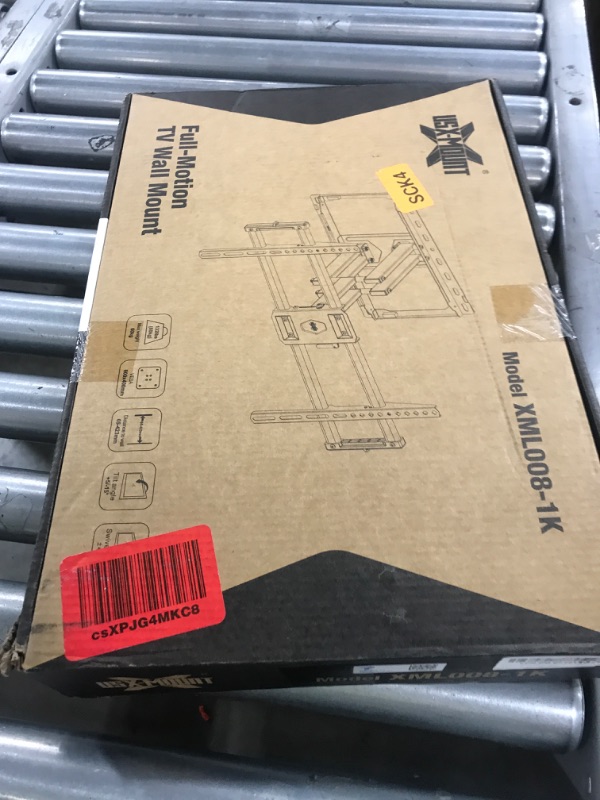 Photo 1 of USX Mount Full Motion TV Wall Mount for Most 42-86 inch Flat Screen/LED/4K, TV Mount Bracket Dual Swivel Articulating Tilt 6 Arms, Fits 8” 12” 16" Wood Studs,Max VESA 600x400mm, Holds up to 132lbs