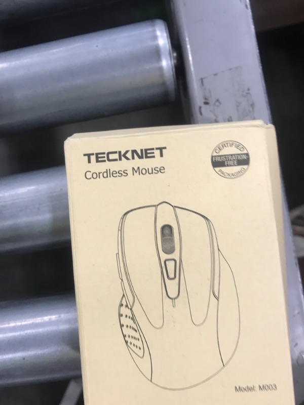 Photo 1 of TECKNET Wireless Mouse, 2.4G Ergonomic Optical Mouse, Computer Mouse for Laptop, PC, Computer, Chromebook, Notebook, 6 Buttons, 24 Months Battery Life, 2600 DPI, 5 Adjustment Levels, for Small Hand