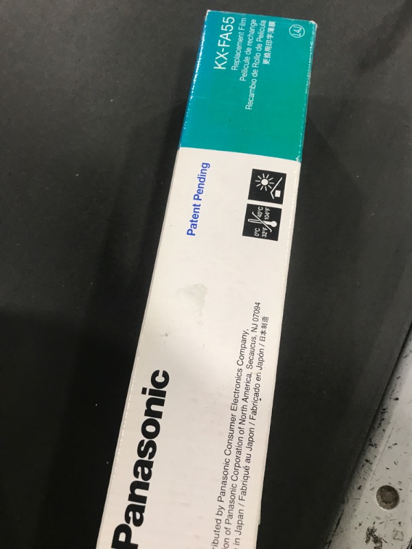 Photo 1 of Panasonic KX-FA55 Replacement Film 2-Roll Value Pack for KX-FP80, 81, 85, 86, 150, 151, 152, 155, KX-FPC91, 95, 96, 161, 165, KX-FPG175, 176, 371 and 372