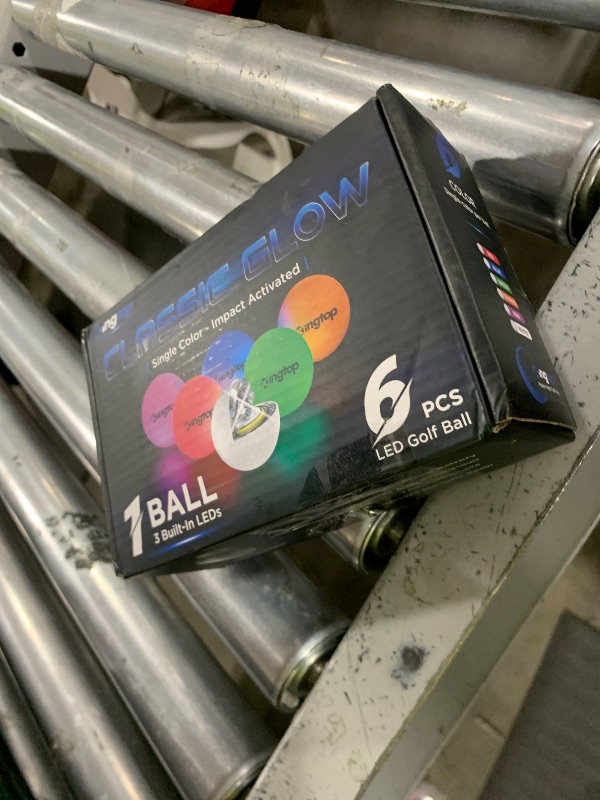Photo 1 of KINGTOP Classic Glow in The Dark Golf Balls with 10-Minute Reset Timer, Super Bright Light Up LED Golf Balls - with Glowing Tees and Storage Bag - Novelty Night Golfing Gift for Men and Women