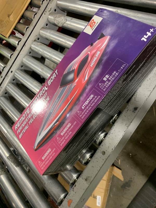 Photo 1 of BEZGAR RC Boat, 16 inch Big Brushless Remote Control Boat for Adults and Kids, 55 KPH Large Fast RC Speed Boats with 2000mAh Battery, Ideal Waterproof Toy Boats for Lakes - HJ818PRO Red