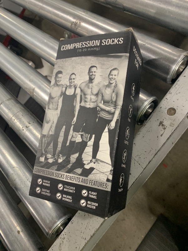 Photo 1 of CHARMKING Compression Socks for Women & Men Circulation (3 Pairs) 15-20 mmHg is Best Athletic for Running, Flight Travel, Support, Cycling, Pregnant - Boost Performance, Durability (S/M, Multi 63)