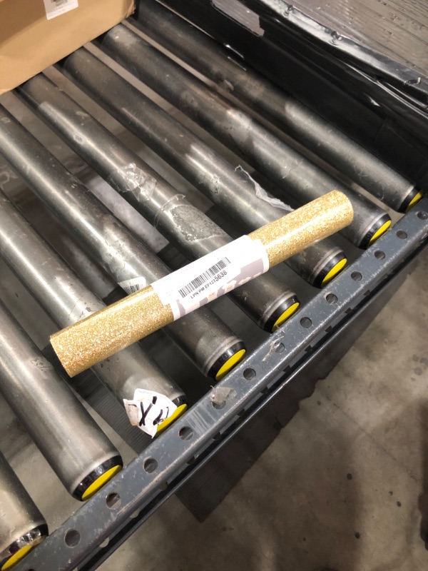 Photo 1 of TORC Champagne Glitter HTV Heat Transfer Vinyl Roll 12 inch x 5 ft Iron on Vinyl for T Shirts Crafts
