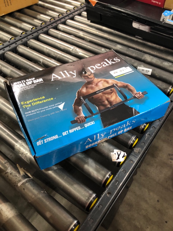 Photo 1 of ALLY PEAKS Pull Up Bar Thickened Steel Pipe Super Heavy Duty Steel Frame Upper Workout Bar| Multi-Grip Strength for Doorway | Indoor Chin-Up Bar Fitness Trainer for Home Gym Max Limit 440 lbs