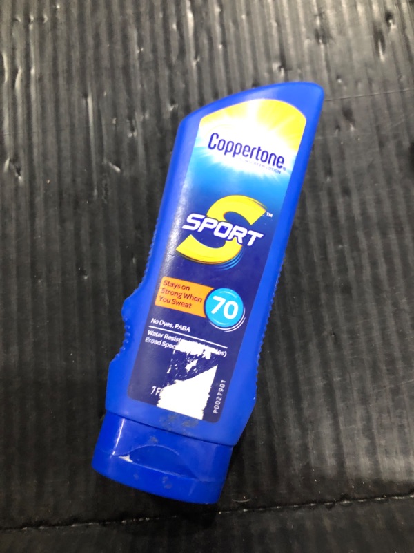 Photo 1 of Coppertone SPORT Sunscreen SPF 70 Lotion, Water Resistant Sunscreen, Body Sunscreen Lotion, 7 Fl Oz