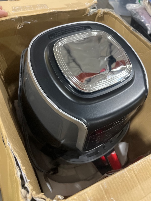 Photo 1 of Ninja AF161 Max XL Air Fryer that Cooks, Crisps, Roasts, Bakes, Reheats and Dehydrates, with 5.5 Quart Capacity, and a High Gloss Finish, Grey