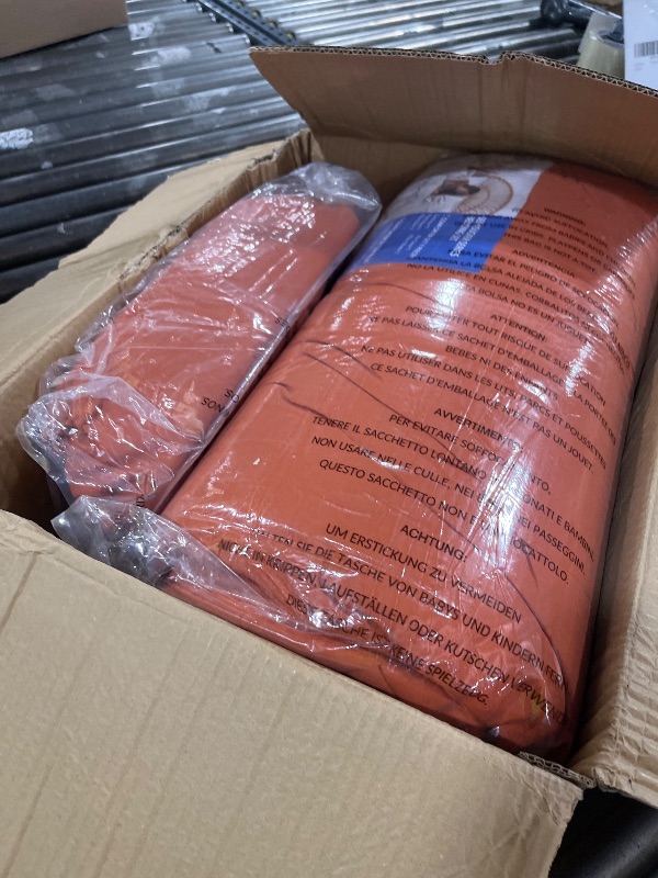 Photo 1 of HYMOKEGE Burnt Orange Queen Comforter Set Seersucker 7 Pieces, All Season Luxury Bed in a Bag for Bedroom, Bedding Set with Comforters, Sheets, Pillowcases & Shams