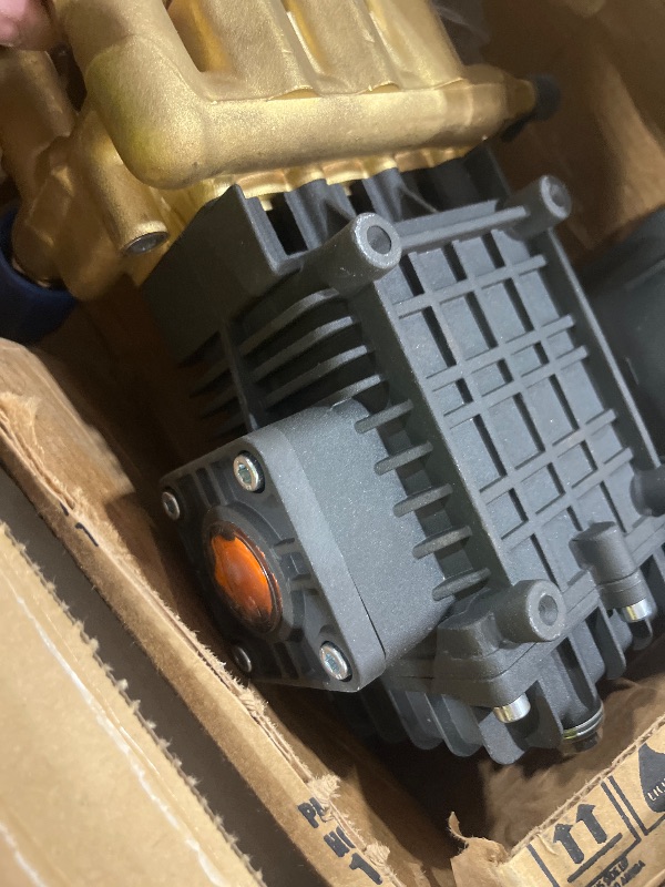 Photo 1 of Biswing Pressure Washer Pump, 1" Shaft Horizontal Triplex Plunger, 4400 PSI Max, 4 GPM, Direct Drive Pump with Adjustment Unloader, Replacement Pumps for Cold Water Gas Power Pressure Washer