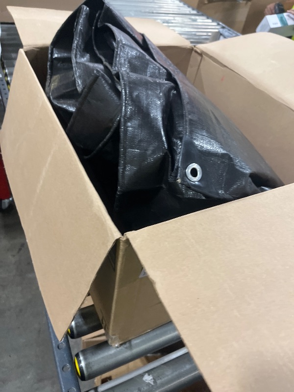 Photo 1 of Coocure 15X20FT Reinforced PE Pond Liner, 28Mil Thickness Pond Liners for Outdoor Ponds, Hemmed Edge with Buttonholes Liners for KOI/Fish, Duck Pond and Waterscape.