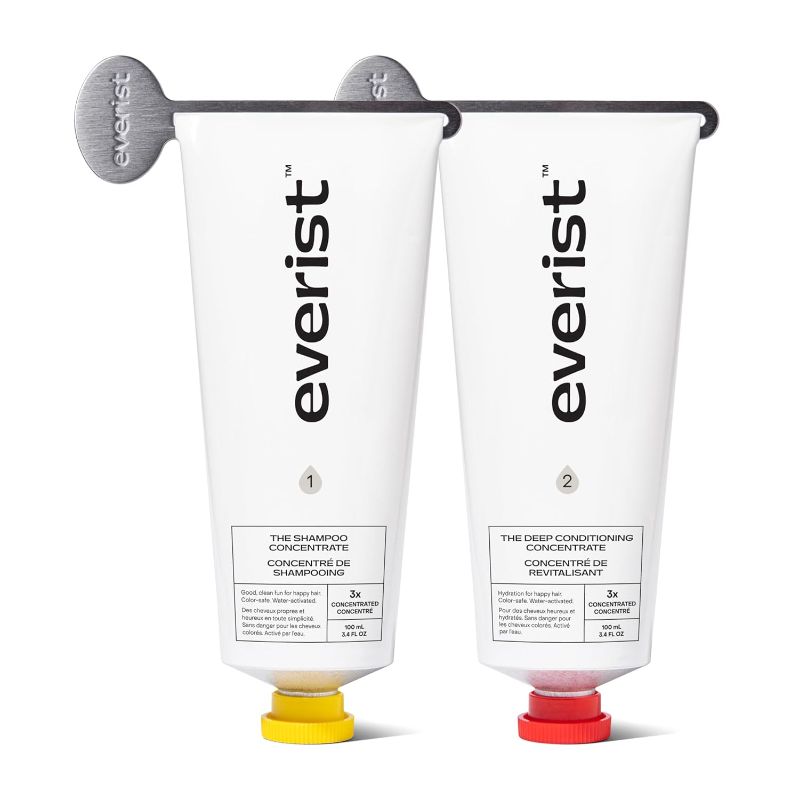 Photo 1 of The Haircare Essentials Duo, Includes Shampoo & Deep Conditioner, Repairs Hair, Ideal for Sensitive Scalp, Hydration and Smoothing, Plant-based, Color-safe, 3.4 fl oz Each
