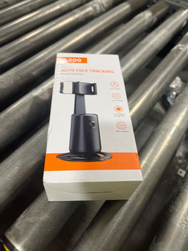 Photo 1 of Auto Face Tracking Tripod 360° Rotating Cell Phone Photo and Video Kits Stand, No App, Camera Stand with Remote and Gesture Control, Rechargeable Smart Shooting Stand for Live Recording Tiktok?Black?