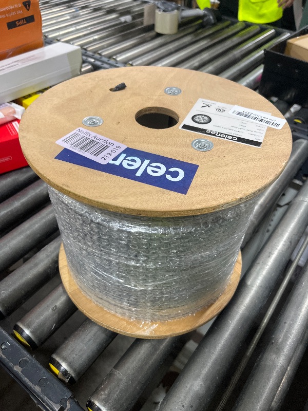 Photo 1 of celertec CAT6A Ethernet Cable, 500ft, 23AWG Solid Bare Copper, UTP Unshielded Twisted Pair, CMR Riser Rated &ETL Listed, 650Mhz/10Gigabit Network Speed, Category6 Augmented, Bulk Ethernet Cable- Black