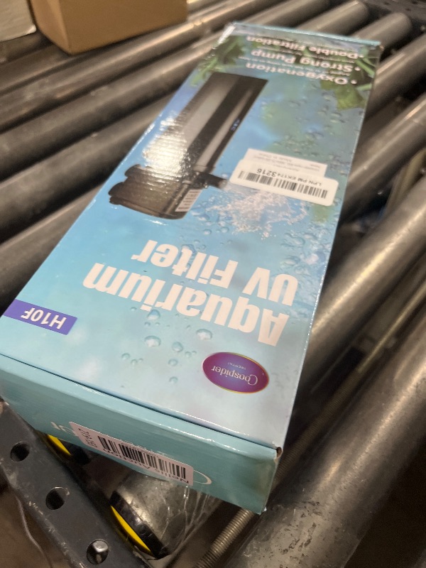 Photo 1 of 600GPH UV Aquarium Filter for 75-300 Gal Tank, Large Fish Turtle Tank Green Water Clean Machine Submersible Canister Filter Powerful Pump Pond Filter for Saltwater Freshwater Crystal Green Killing