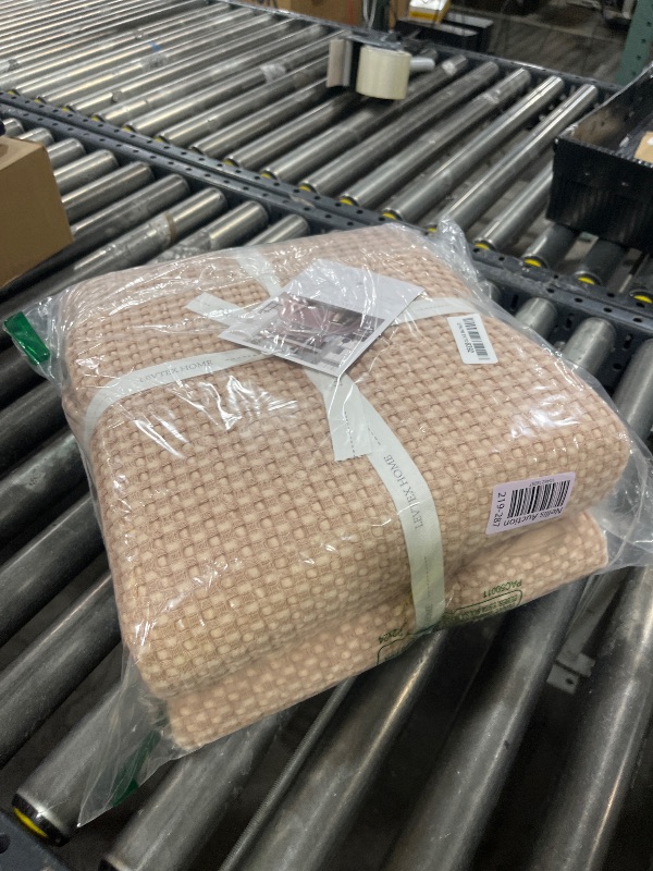Photo 1 of Levtex Home - Mills Waffle - Twin Quilt Set - Blush Cotton Waffle - Quilt Size (68 x 86in.), Sham Size (26 x 20in.)
