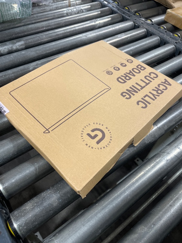 Photo 1 of Acrylic Cutting Board with Counter Lip, 16x12 Inch Clear Cutting Boards for Kitchen Counter, Cutting Board Non Slip for Countertop Protector, Apartment Essentials Kitchen Decor Gifts