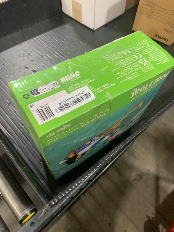 Photo 1 of Sloosh Pool Floats Adult, 2 Packs Inflatable Pool Lounge Chairs,Blow up Hammock Pool Noodles Floats for Adults,Floating Water Chair for Pool Party Lake River Water Fun(Tropical Leaves-Green,Blue)