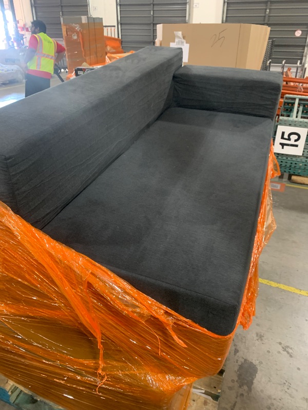 Photo 1 of Nigoone 103" Cloud Sectional Sofa, Boneless L-Shape Couch with Chaise, Modern Minimalist Modular Couch for Living Room, Free Combination Deep Seat Corner, No Assembly Required, Dark Grey