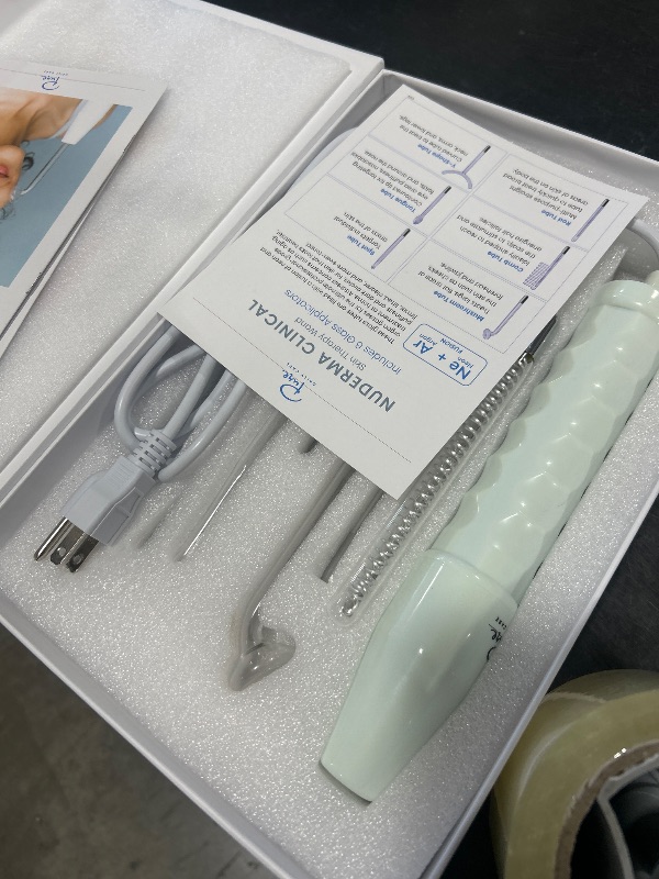 Photo 1 of NuDerma Clinical Skin Therapy Wand - Portable Skin Therapy Machine w 6 Fusion Neon + Argon Wands – Anti Aging - Clarifying - Skin Tightening & Radiance - Wrinkle Reducing