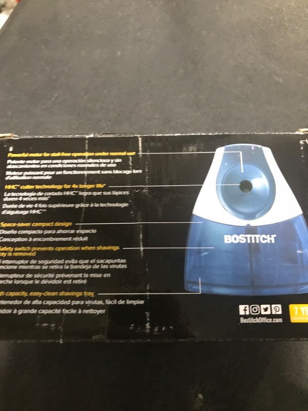 Photo 1 of Stanley Bostitch® Personal Desktop Electric Pencil Sharpener SHARPENER,ELEC PENCIL,BE 367 (Pack of5)