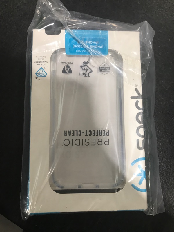 Photo 1 of Speck Products Presidio Perfect Range Protective Case for iPhone SE (2022)| iPhone SE (2020)| iPhone 8| iPhone 7, Transparent (136212-5085)