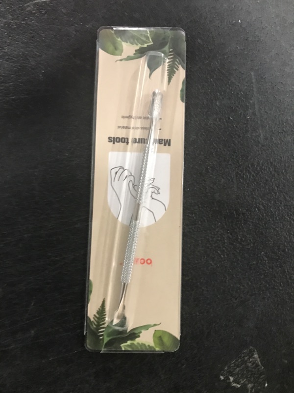 Photo 1 of BEZOX Cuticle Pusher - Stainless Steel Cuticle Stick & UV Gel Nail Polish Remover Tool - Professional Double-Ended Cuticle Trimmer Manicure Tool for Healthy and Beautiful Nails