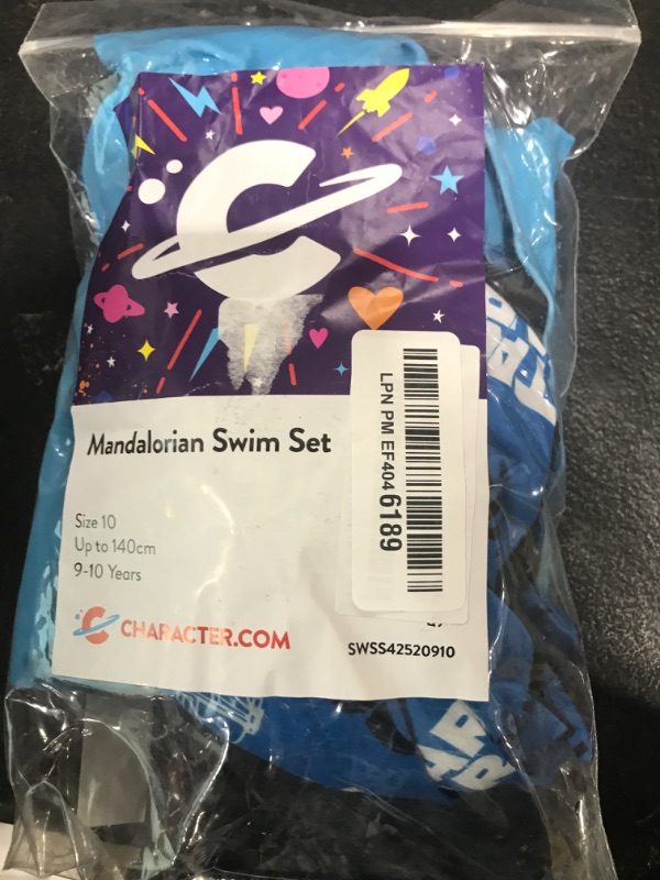 Photo 1 of STAR WARS Swimset | Boys The Mandalorian Swim Set | Two Piece Swimwear for Kids | Blue 10