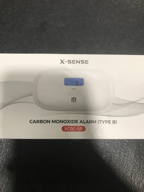 Photo 1 of X-Sense Carbon Monoxide Detector, Replaceable Battery Powered CO Alarm with Digital Display, Portable Carbon Monoxide Detector for Travel, XC0C-SR, 1-Pack