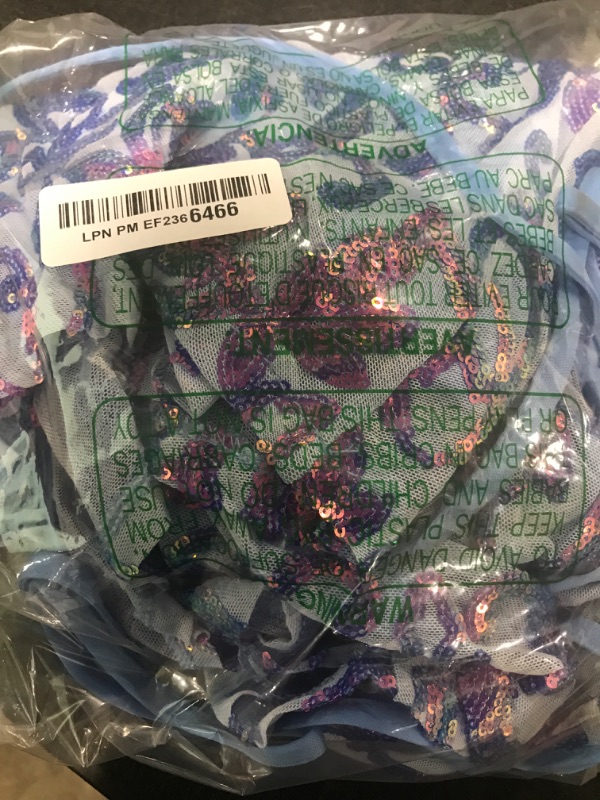 Photo 1 of Women's Spaghetti Straps Sparkly Teen Dresses for School Dance Dresses for Teens Sequin Dress Homecoming Dresses Party Short HOCO Dress Summer Backless A Line Tie Back Swing Mini Dress Sky Blue XS