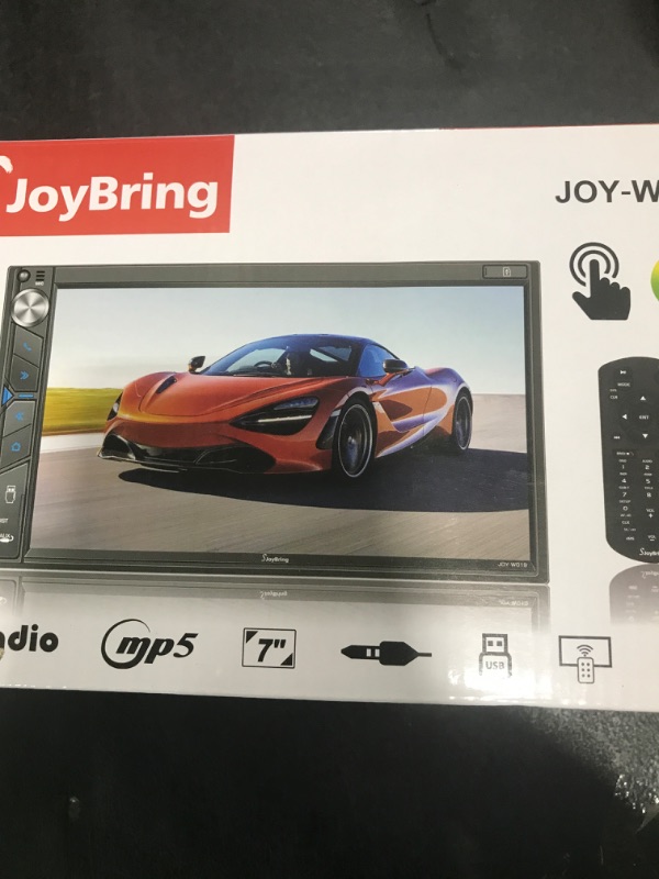 Photo 1 of SJoyBring Upgrade Wireless Double Din Car Stereo with Apple Carplay, Android Auto, Dash Cam, Bluetooth, 4-Channel RCA, 2 Subwoofer Ports, 7" HD Capacitive Touchscreen Car Radio, 60W*4, Backup Camera