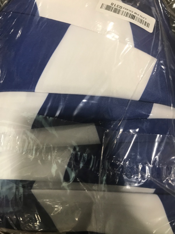 Photo 1 of BELLRINO Replacement 9 ft 6 ribs ROYAL BLUE/WHITE STRIPE STRONG & THICK Umbrella Canopy (Canopy Only)