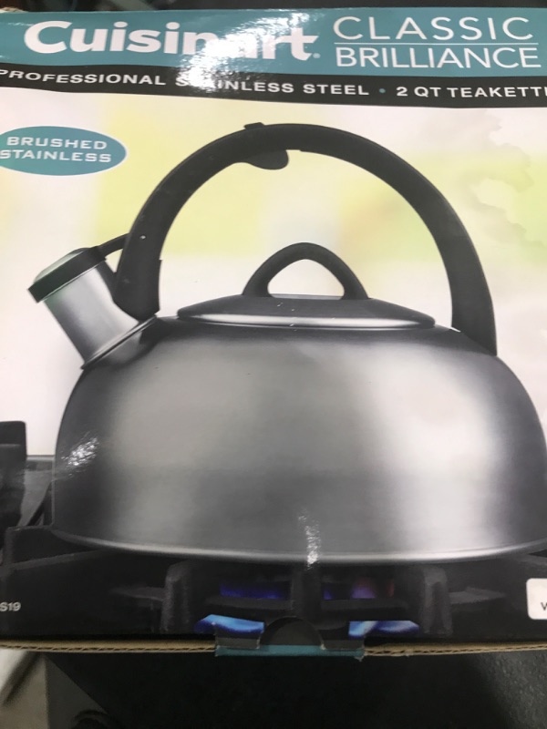 Photo 1 of Cuisinart Professional Brushed Stainless Steel 2-QT Teakettle Water Whistling Tea Kettle