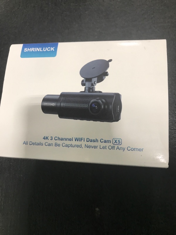Photo 1 of Miden X5 4K WiFi Dash Cam Front and Rear Inside, 2160P+1080P+1080P FHD 3 Channel Dash Camera for Cars, 360° All Sides Dashcam, Free 64G SD Card, G-Sensor, WDR, Night Vision, 24H Parking Monitor