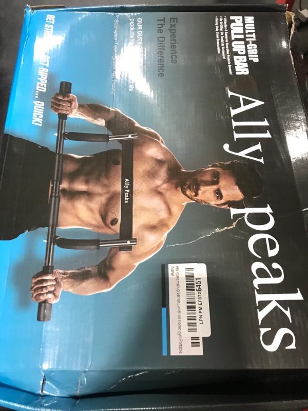 Photo 1 of Ally Peaks Pull Up Bar for Doorway | Thickened Steel Max Limit 440 lbs Upper Body Workout| Multi-Grip Strength| Indoor Chin-Up Bar Fitness Trainer for Home Gym Portable