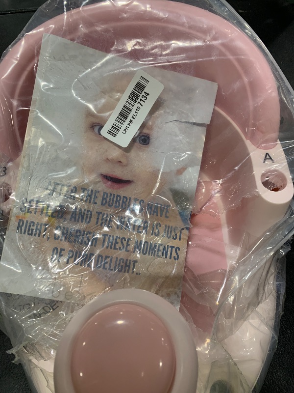 Photo 1 of BEBELEH™ Baby Bath Seat for Babies 6 Months & Up - Safe Infant and Toddler Baby Bathtub Seat for Sitting Up - Baby Bath Tub Baby Tub Seat for Shower (Pink)