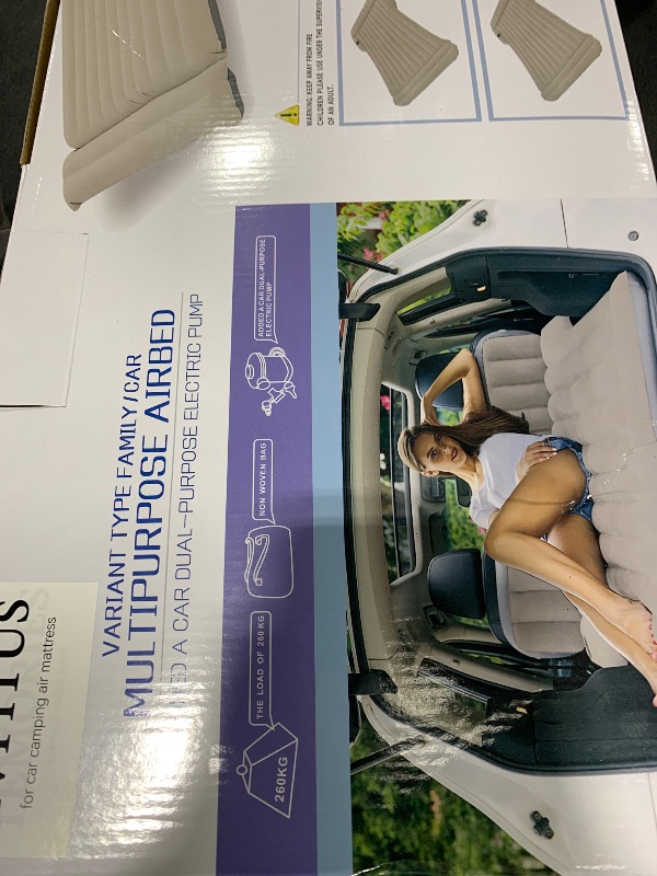 Photo 1 of EVFITUS for 5 Seats Tesla Model Y 3 X S Air Mattress Inflatable Camping Mattress with Air Pump for Tesla Model Y 3 X S Accessories