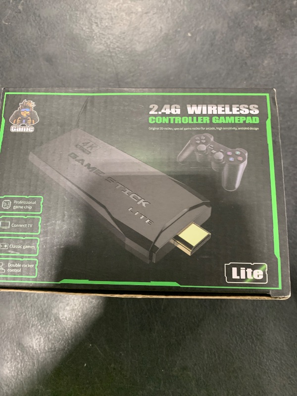 Photo 1 of Upgrade Wireless Retro Game Console Stick, ZeroStory Retro Video Game Console Stick Built in 20000+ Games with 15 Emulators, 4K HDMI Output with 2 2.4G Wireless Controllers (64GB Memory Card)