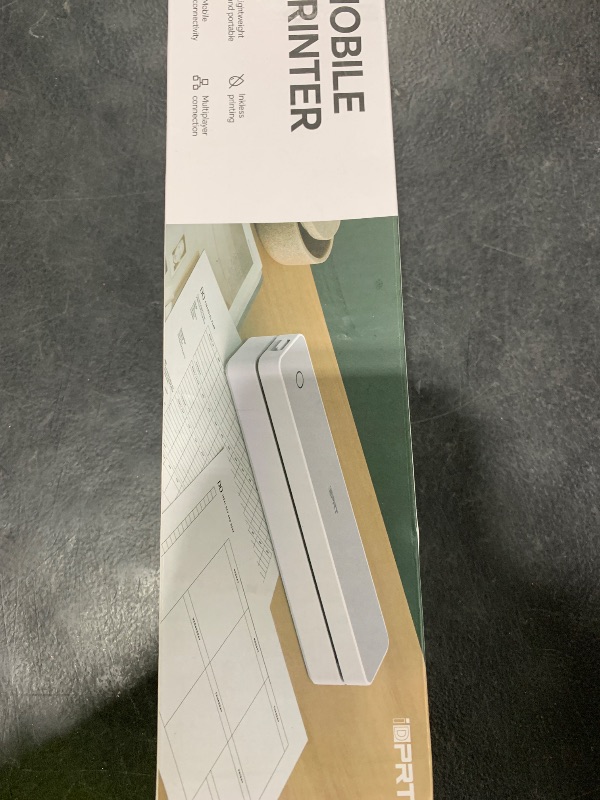 Photo 1 of iDPRT Inkless Portable Printer for Travel, 300DPI Wireless Thermal Printer Support 8.5 x 11 Inch US Letter, A4, Small Bluetooth Printers Compatible with iOS, Android Laptop for Office Car Home, Black