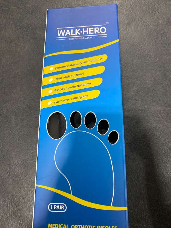 Photo 1 of Inserts Relieve Plantar Fasciitis - Flat Feet Insoles Arch Supports, Orthotic Insoles for Foot Pain Arch Pain Reduce Muscle Fatigue Absorb Shock (Mens 5-5 1/2 | Womens 7-7 1/2)