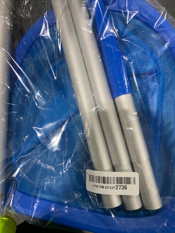 Photo 1 of Mowend Swimming Pool Skimmer Net Total Length 57 inches, Leaf Rake Net with 4 Section Telescopic Aluminum Pole for Fast Cleaning Ponds, Hot Tub, and Spas, Pool Cleaner Supplies and Accessories